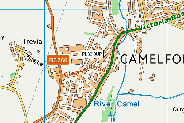 PL32 9UP map - OS VectorMap District (Ordnance Survey)