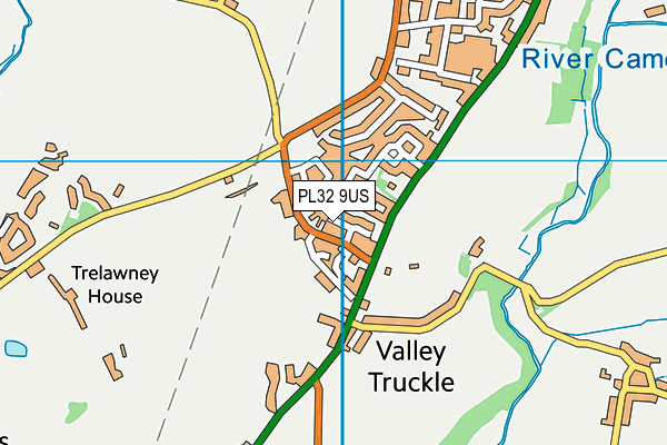 PL32 9US map - OS VectorMap District (Ordnance Survey)