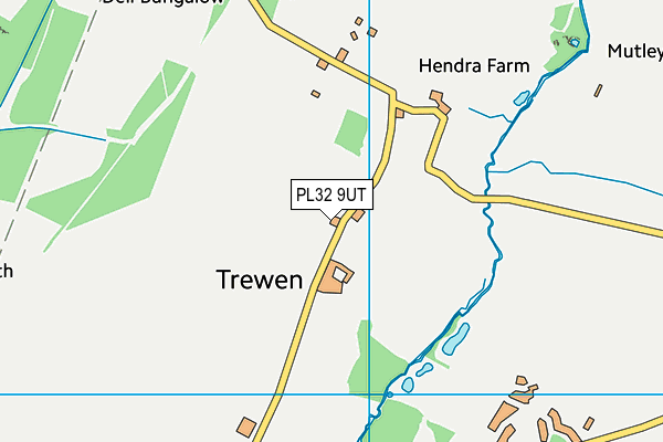 PL32 9UT map - OS VectorMap District (Ordnance Survey)