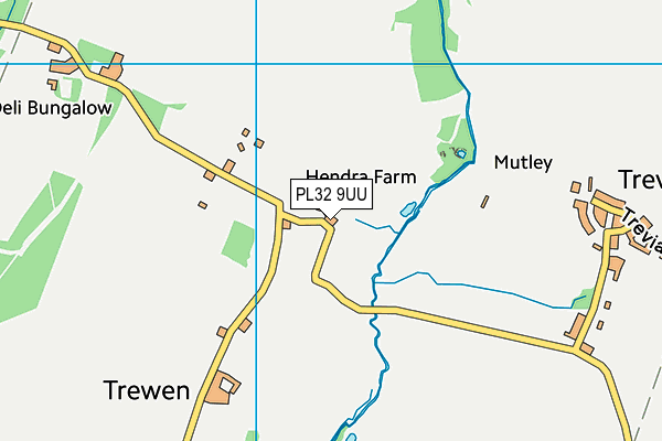 PL32 9UU map - OS VectorMap District (Ordnance Survey)