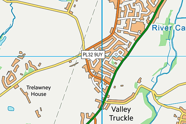 PL32 9UY map - OS VectorMap District (Ordnance Survey)