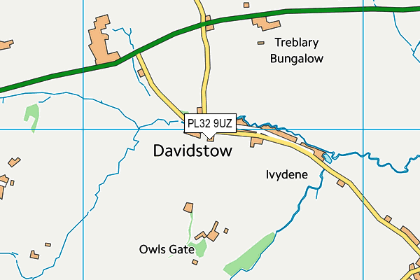 PL32 9UZ map - OS VectorMap District (Ordnance Survey)