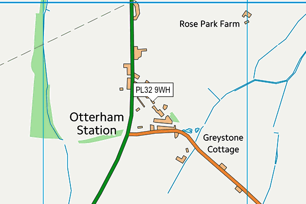 PL32 9WH map - OS VectorMap District (Ordnance Survey)