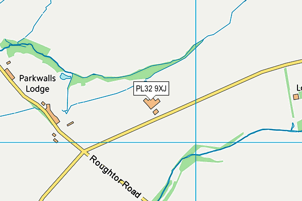 PL32 9XJ map - OS VectorMap District (Ordnance Survey)
