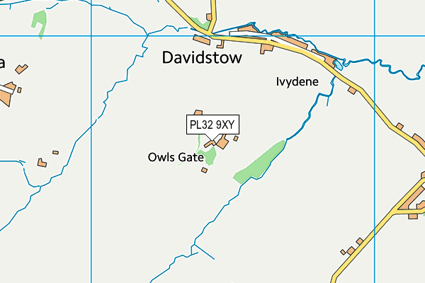 PL32 9XY map - OS VectorMap District (Ordnance Survey)