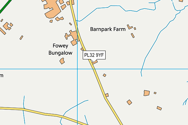 PL32 9YF map - OS VectorMap District (Ordnance Survey)