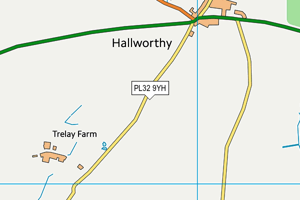 PL32 9YH map - OS VectorMap District (Ordnance Survey)