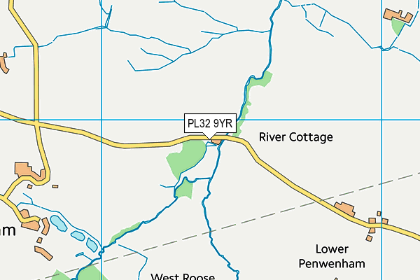 PL32 9YR map - OS VectorMap District (Ordnance Survey)