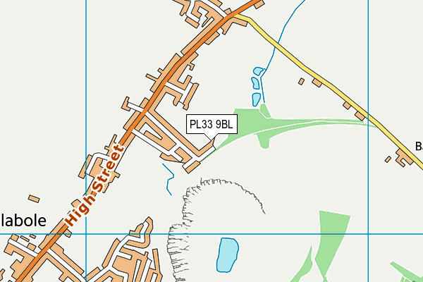 PL33 9BL map - OS VectorMap District (Ordnance Survey)