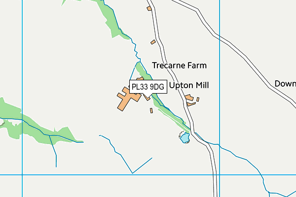 PL33 9DG map - OS VectorMap District (Ordnance Survey)