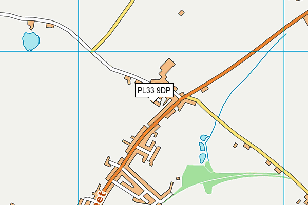 PL33 9DP map - OS VectorMap District (Ordnance Survey)