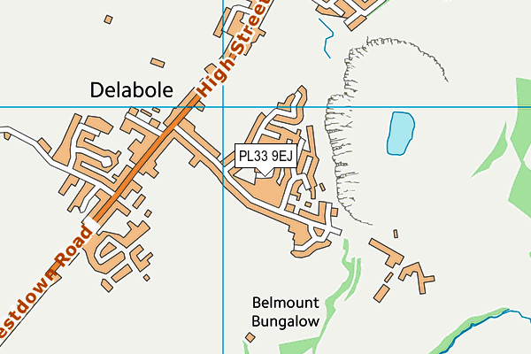 PL33 9EJ map - OS VectorMap District (Ordnance Survey)