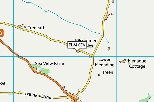 PL34 0EA map - OS VectorMap District (Ordnance Survey)