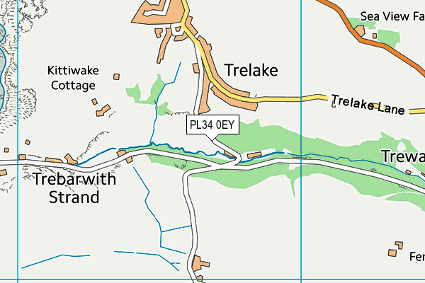 PL34 0EY map - OS VectorMap District (Ordnance Survey)