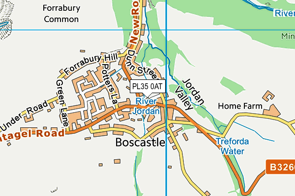 PL35 0AT map - OS VectorMap District (Ordnance Survey)