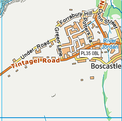 PL35 0BL map - OS VectorMap District (Ordnance Survey)