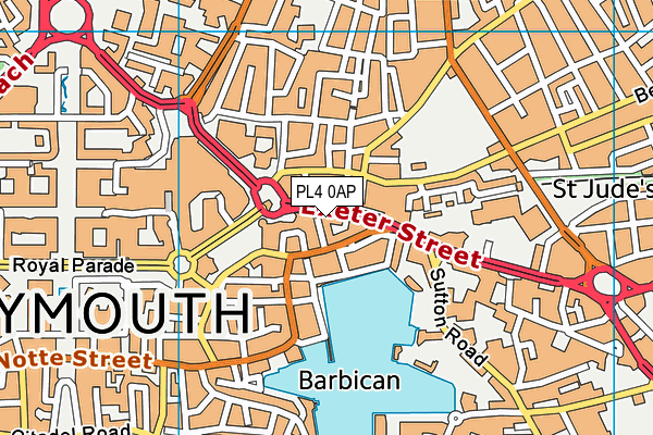 Trugym (Plymouth) (Closed) map (PL4 0AP) - OS VectorMap District (Ordnance Survey)