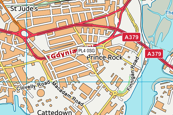 PL4 0SG map - OS VectorMap District (Ordnance Survey)