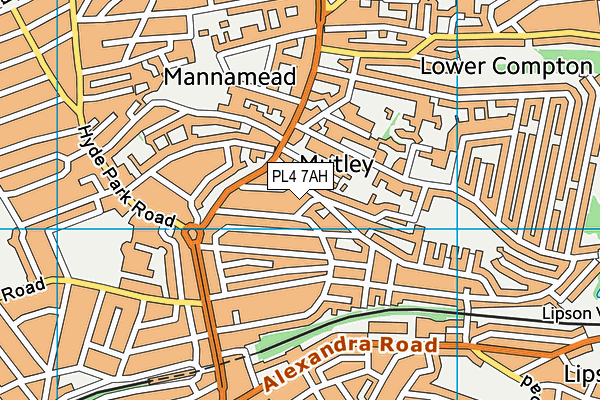 PL4 7AH map - OS VectorMap District (Ordnance Survey)