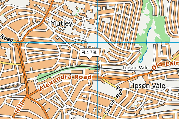 PL4 7BL map - OS VectorMap District (Ordnance Survey)