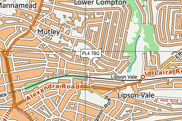 PL4 7BQ map - OS VectorMap District (Ordnance Survey)