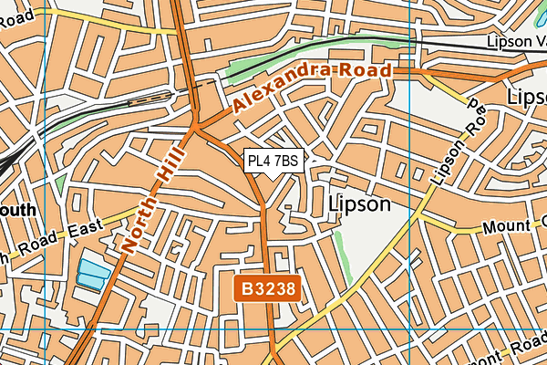 PL4 7BS map - OS VectorMap District (Ordnance Survey)