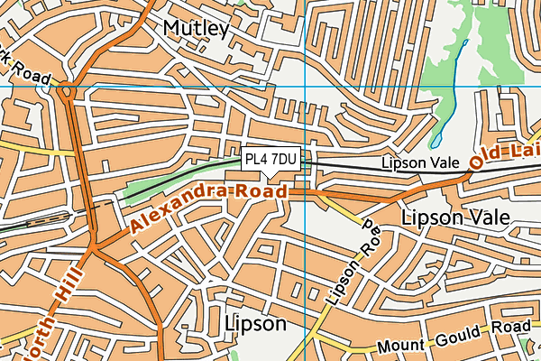 PL4 7DU map - OS VectorMap District (Ordnance Survey)