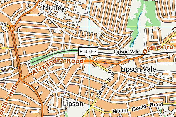 PL4 7EG map - OS VectorMap District (Ordnance Survey)