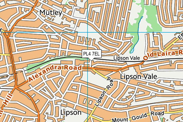 PL4 7EL map - OS VectorMap District (Ordnance Survey)