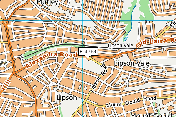 PL4 7ES map - OS VectorMap District (Ordnance Survey)