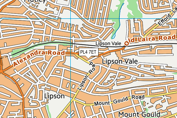 PL4 7ET map - OS VectorMap District (Ordnance Survey)