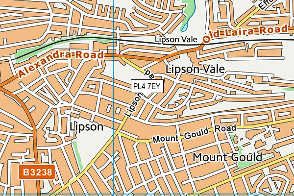 PL4 7EY map - OS VectorMap District (Ordnance Survey)