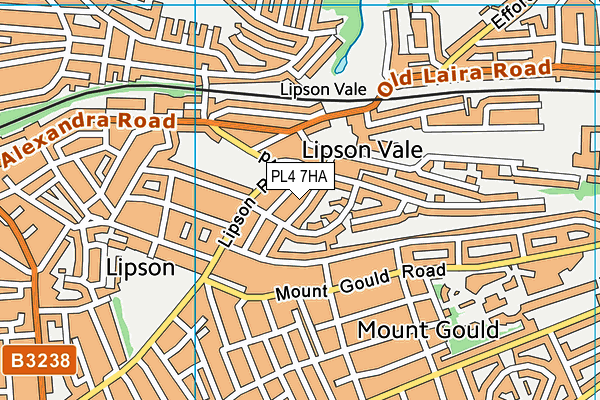 PL4 7HA map - OS VectorMap District (Ordnance Survey)