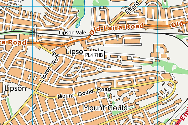 PL4 7HB map - OS VectorMap District (Ordnance Survey)