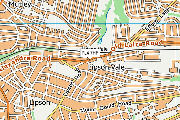 PL4 7HF map - OS VectorMap District (Ordnance Survey)