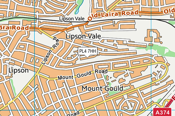 PL4 7HH map - OS VectorMap District (Ordnance Survey)