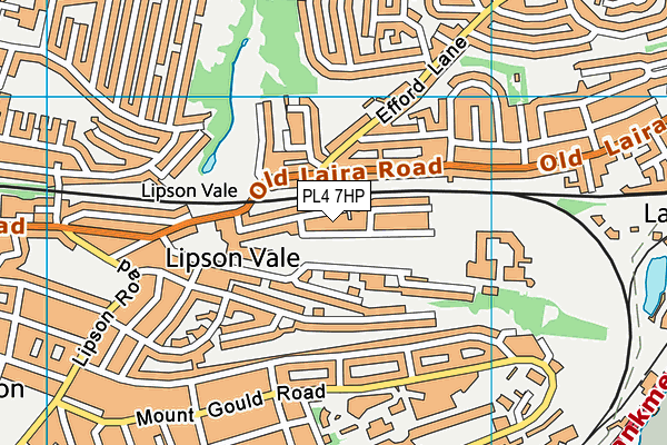 PL4 7HP map - OS VectorMap District (Ordnance Survey)