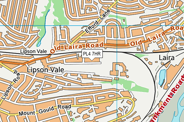 PL4 7HR map - OS VectorMap District (Ordnance Survey)