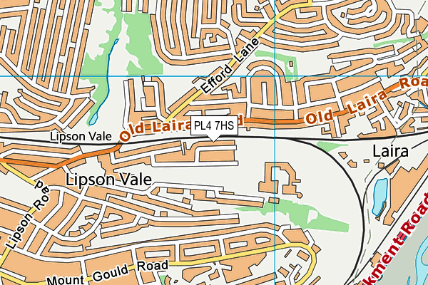 PL4 7HS map - OS VectorMap District (Ordnance Survey)