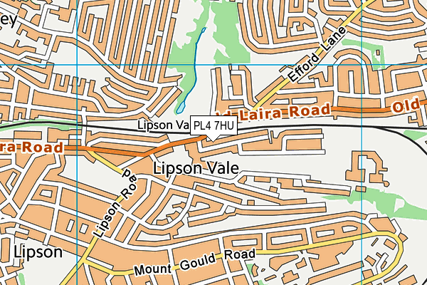 PL4 7HU map - OS VectorMap District (Ordnance Survey)