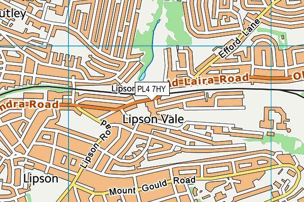 PL4 7HY map - OS VectorMap District (Ordnance Survey)