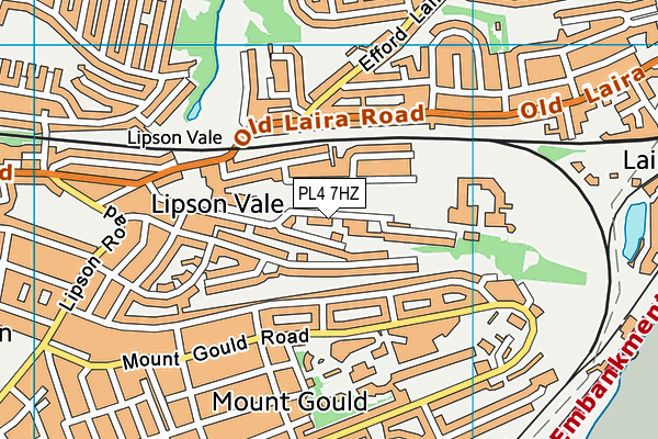 PL4 7HZ map - OS VectorMap District (Ordnance Survey)