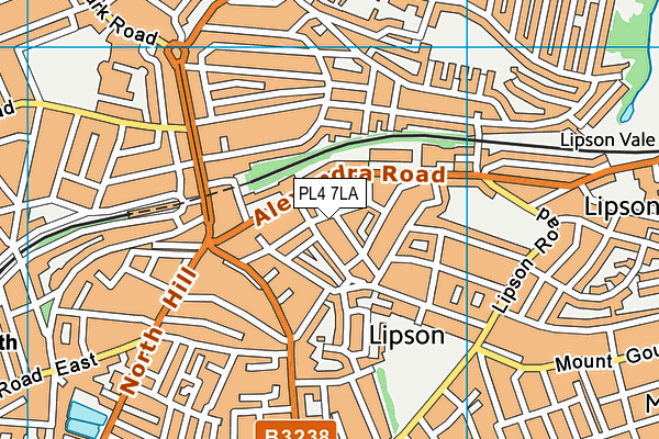 PL4 7LA map - OS VectorMap District (Ordnance Survey)