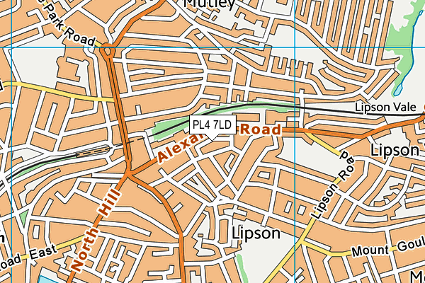 PL4 7LD map - OS VectorMap District (Ordnance Survey)