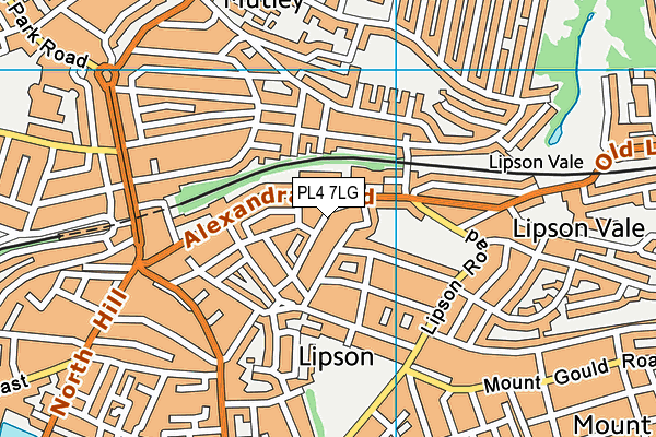 PL4 7LG map - OS VectorMap District (Ordnance Survey)