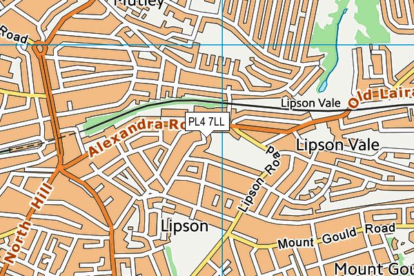 PL4 7LL map - OS VectorMap District (Ordnance Survey)