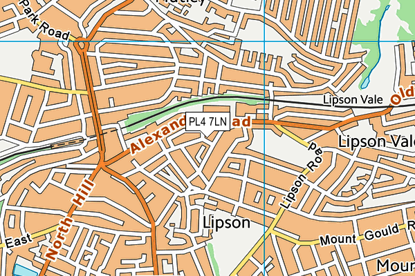 PL4 7LN map - OS VectorMap District (Ordnance Survey)
