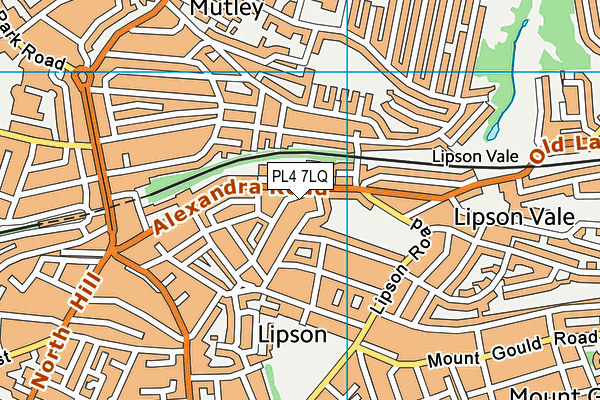 PL4 7LQ map - OS VectorMap District (Ordnance Survey)