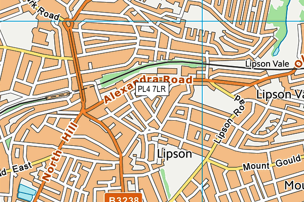 PL4 7LR map - OS VectorMap District (Ordnance Survey)