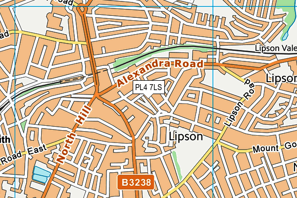 PL4 7LS map - OS VectorMap District (Ordnance Survey)